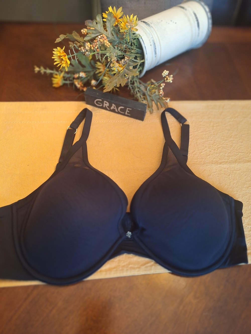 Third Love Black T-Shirt Bra – Smooth Everyday Support 36 E